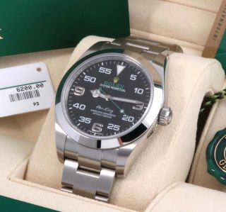 2019 Rolex Air - King 40mm - 116900 - Black & Green Dial - Oyster Box/card/papers
