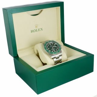 2012 Rolex Submariner Date Hulk 116610 LV Green Ceramic 40mm Dive Watch 9