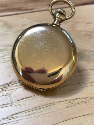 Antique Waltham Pocket Watch 14k Gold Crescent Moon and Star 6
