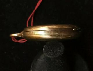Antique F.  Huguenin Locle Yellow Gold Enamel Key Wind Rare Pocket Watch Swiss 10