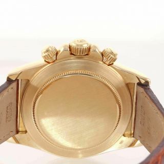 1999 Rolex Daytona Zenith 16518 White Arabic Dial 18k Yellow Gold Watch Box 9