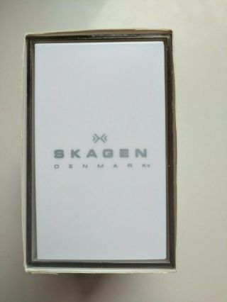 Skagen Denmark 430lsx Steel Thin Case Brushed Silver Tone Dial Mens Watch
