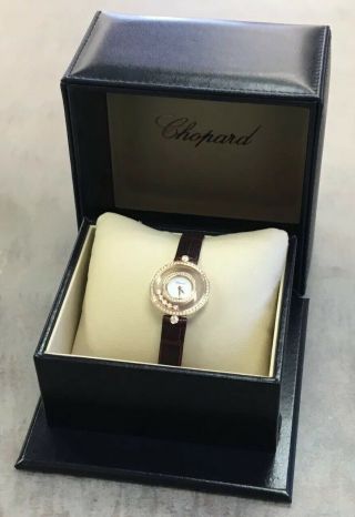 Chopard Happy Diamonds 18k Rose Gold and Diamond Ladies Watch Model 4527 3