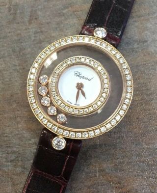 Chopard Happy Diamonds 18k Rose Gold and Diamond Ladies Watch Model 4527 4