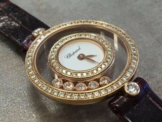 Chopard Happy Diamonds 18k Rose Gold and Diamond Ladies Watch Model 4527 5
