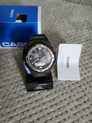 Casio Sgw500h,  Compass,  Thermometer,  World Time,  Water 100m.