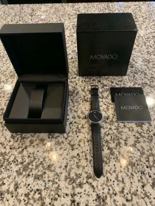 100 Authentic Movado Museum Classic Black Watch