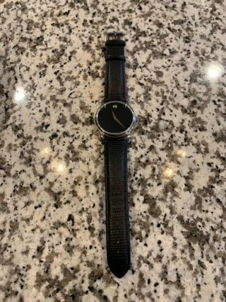 100 Authentic Movado Museum Classic Black Watch 2