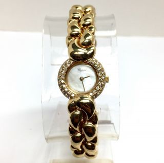 Chopard Cašmir Happy Fish 18k Solid Yellow Gold Ladies Watch Factory Diamonds
