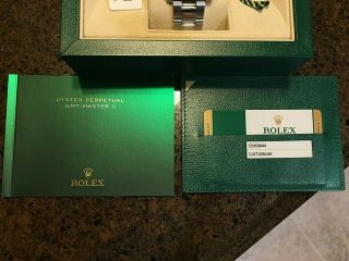 Rolex Steel GMT Master II Custom BLNR Ceramic Bezel 116710 Men ' s Watch 4