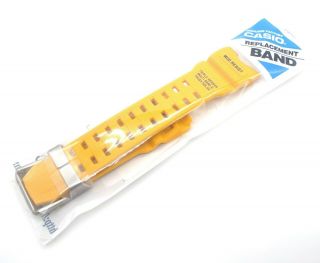 Casio G - Shock Mudmaster Gwg - 1000 Watch Band Strap Yellow Rubber Belt