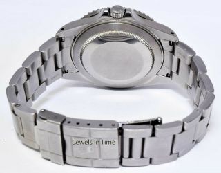 Rolex GMT - Master II Steel Black Dial/Bezel Mens 40mm Watch Box/Papers K 16710 6