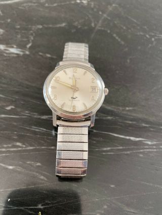 Vintage Bulova Sea King All Stainless Steel Automatic Mens Watch
