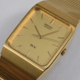 1980s NOS Seiko 5Y95 5008 5000 Stainless Steel Gold Quartz Watch Bracelet 3
