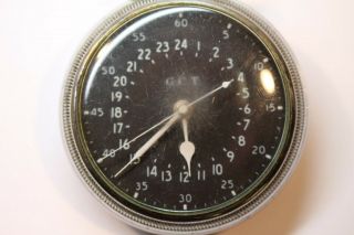 Vintage Hamilton GCT Pocket Watch 24 - Hour Military Black Dial G.  C.  T.  AN - 5740 - 1 4