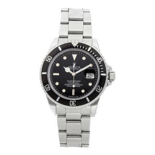 Rolex Submariner Auto 40mm Steel Mens Oyster Bracelet Watch Date 16800