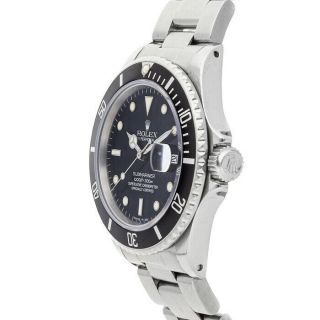 Rolex Submariner Auto 40mm Steel Mens Oyster Bracelet Watch Date 16800 3