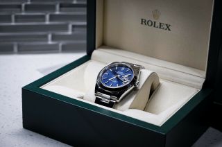 Rolex Datejust II 41 Blue Index Oyster 126300 Full Set AD LNIB 2