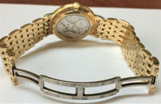 Midsize Patek Philippe Calatrava 18k Yellow Gold Watch on a Bracelet Ref 7119/1J 8