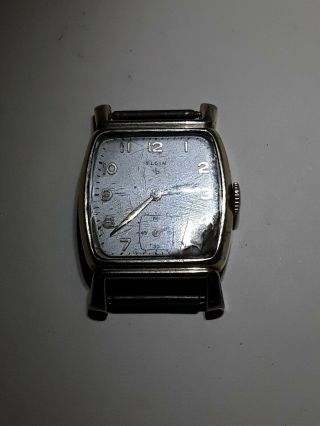 Mens Vintage Elgin Wadsworth Wrist Watch 15j 10k Gold Filled Case