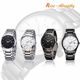 Curren Men Sport Quartz Wrist Watch Military Stainless Steel Analog Wristwatch