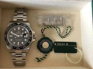 Rolex GMT - Master II - 116710LN - Complete Set;Box & Papers (Dated: Dec 2015) 6