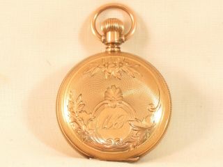 Stunning Heavy 10k Solid Gold Fancy Waltham Antique Pocket Watch