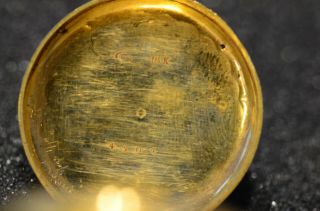 18k gold,  enamel,  with tiny diamonds.  rare by B.  Haas Jne.  pendant watch 12