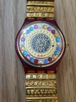 Rare Swiss Made Swatch Xmax (gz140) By Christian Lacroix Ag 1994 Quartz Watch