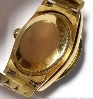 Ladies Rolex Datejust 68278 18k Gold Diamond Ruby Midsize Large Womans Watch 11