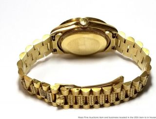 Ladies Rolex Datejust 68278 18k Gold Diamond Ruby Midsize Large Womans Watch 8