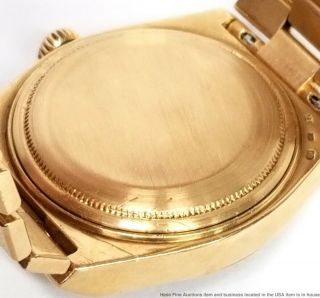 18k Gold Rolex President Day Date 19000 Quickset Watch w Box Oysterquartz 11
