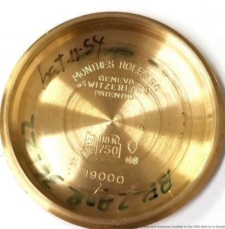 18k Gold Rolex President Day Date 19000 Quickset Watch w Box Oysterquartz 7