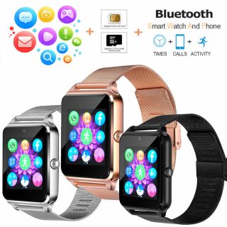 Z60 Bluetooth Smart Watch Gsm Sim Phone Mate Stainless Steel For Ios Android