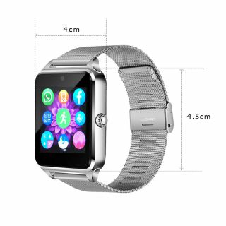 Z60 Bluetooth Smart Watch GSM SIM Phone Mate Stainless Steel For IOS Android 2