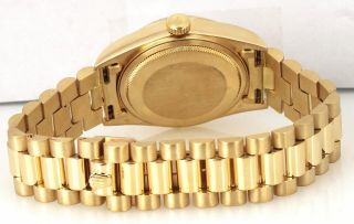 Rolex Day - Date President 36mm 18038 18K Gold Burl Wood Watch Presidential 3