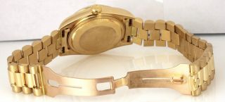 Rolex Day - Date President 36mm 18038 18K Gold Burl Wood Watch Presidential 4