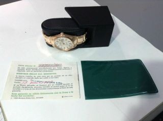1969 ROLEX 1601 DATEJUST 18K R/Gold w/ Rivet Oyster Band Cal 1570,  PAPERS 5