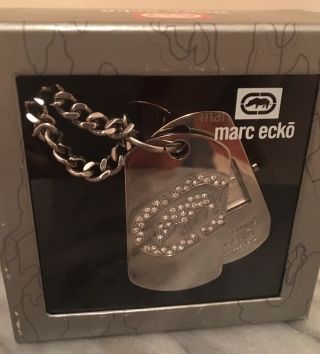 Marc Ecko Silver Dog Tag Watch - E85010g1