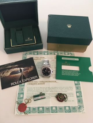 Rolex Explorer II 16550 with B&P COMPLETE and unique set (box & papers) 12