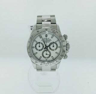 Rolex Daytona Oyster Perpetual Steel White Dial Watch 116520