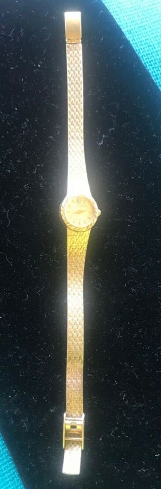 Vintage Gold Sarah Coventry Watch W/diamond Accent