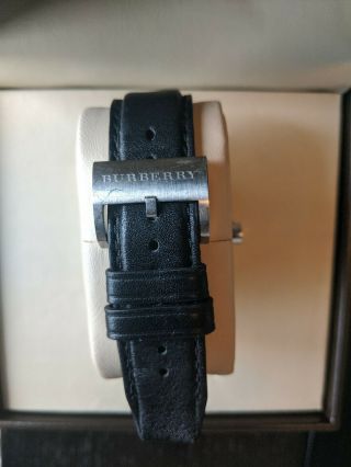Burberry Chronograph Black Leather Strap Men ' s Watch BU2306 and Papers 3