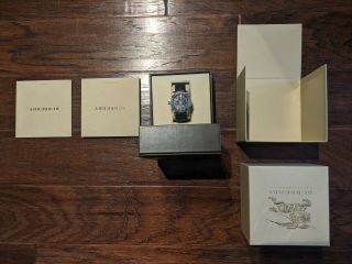 Burberry Chronograph Black Leather Strap Men ' s Watch BU2306 and Papers 5