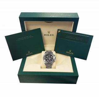 2015 UNPOLISHED Rolex Daytona Cosmograph ENGRAVED REHAUT 116520 Black 40mm Watch 10