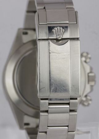 2015 UNPOLISHED Rolex Daytona Cosmograph ENGRAVED REHAUT 116520 Black 40mm Watch 6