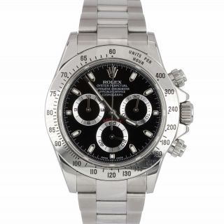 2015 UNPOLISHED Rolex Daytona Cosmograph ENGRAVED REHAUT 116520 Black 40mm Watch 9