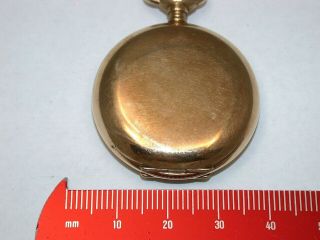 Rockford 3/0 Hunting 14K Gold Pocket Watch with Multi - Colored Dial.  162T 9