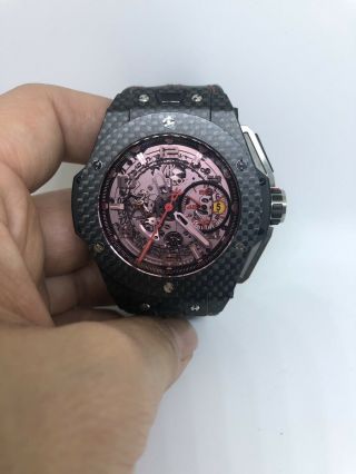 Hublot Big Bang Ferrari Carbon Red Magic Watch Limited Edition Of 1000 3