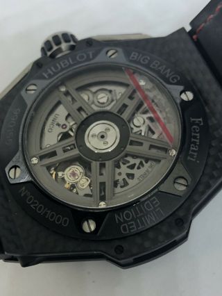 Hublot Big Bang Ferrari Carbon Red Magic Watch Limited Edition Of 1000 8